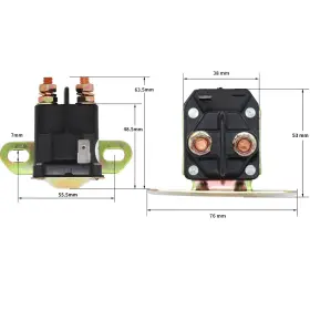 194852800496 YIXIN Solenoid Relay Switch Terminal Trombetta #2
