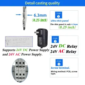 732688173614 ZJWZJH Miniature Power Relay Spdt Led Indica #2