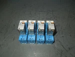 Set Of 4- Finder 55.32.8.120.0050 10a 250v 120v Coil Relay W/ 94.02 Base Used. Fixed Price $40.00.