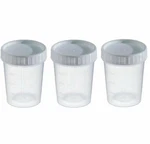 Comfort Axis Graduated Specimen Collection Cups With Grey Lids 4 Ounces 3 Pack. Fixed Price $12.27.