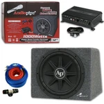 Audiopipe Car Package Deal 12" Subwoofer Enclosure + Micro Amplifier Amp Kit. Fixed Price $281.99.