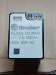 Finder 55.34.8.120.0000 Plug-in Relay 120v Ac 7a Plug-in/on Control Panel. Fixed Price $20.00.