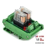 Electronics-salon Din Rail Mount Ac/dc 24v Control 2 Spdt 16amp Channel. Fixed Price $47.19.