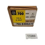 Allen Bradley Bulletin 700 700-b400a22 Type B Ac Relay 4 Poles Nema Open New. Fixed Price $38.99.