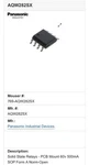 Panasonic Aqw282sx Solid State Relay Pcb Mount 60v 500ma 8-pin Norm-. Fixed Price $2500.00.