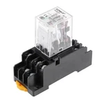 Hh53p 12v Coil 3p3t 11 Pin Electromagnetic Power Relay Led Green With Socket. Fixed Price $11.18.