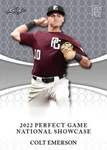 Colt Emerson 2022 Leaf Perfect Game "1st Ever Printed" Rookie Card #32!. Fixed Price $8.96.
