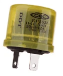 2-prong Electronic Led Turn Signal Flasher Relay Ef552l, Round, 2-prong, 14 Amps. Fixed Price $9.48.