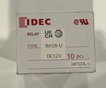 10 Pack - Idec Rh1b-ul 12 Vdc General Purpose Power Relay. Brand New!!. Fixed Price $55.95.