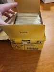 (lt10) Box Of 25 Hubbell P1, Single Gang Switch Covers, Ivory Smooth Nylon Plate. Fixed Price $19.99.