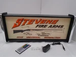Stevens Fire Arms Led Display Lighted Sign Lightbox Wall Hanging Light. Fixed Price $125.00.