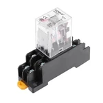 Hh52p 24v Coil Dpdt 8 Pin Electromagnetic Red Led Power Relay With Socket. Fixed Price $10.55.