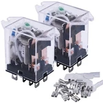 Mxuteuk 2pcs Dc 12v Coil 8 Pin 10a Dpdt Led Indicator Electromagnetic. Fixed Price $13.09.