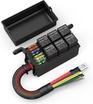 Daiertek 12v Relay Box 6 Way Fuse 12 Awg Pre-wired Prewired. Fixed Price $37.99.