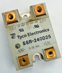 Tyco Electronics Ssr-240d25 Solid State Relay - 25a 240vac. Fixed Price $8.26.