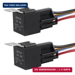 Diann 2pcs Car Relay With Harness 12v 40a 5 Pin Spst Sockets Color-. Fixed Price $11.93.