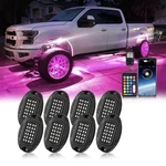 8pods Segmented Rgb Led Rock Lights Kit For Trucks Pickup Jeep Golf Cart Atv .... Fixed Price $103.77.