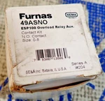 New Furnas 49asno Esp100 Overload Relay Aux Contact Kit N.o. Size 0-8. Fixed Price $41.00.