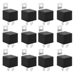 Nqnqvl 12 Pack Jd1912 12v 40a 4-pin Spst Automotive Relay, Compatible Black. Fixed Price $32.40.