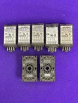 Kuhnke Uf3-120vac1 Relay 10a 120vac 11-pin (qty5) W/kuhnke Z393 Socket (qty2). Fixed Price $67.00.