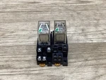 Lot Of 2 Omron Ly2n-d2 Relay 24vdc With Socket 15a 240v #22pt33. Fixed Price $9.99.
