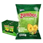 Zambos Plantain Chips Salsa Verde, Crunchy Premium 2.47 Ounce (pack Of 8). Fixed Price $19.98.
