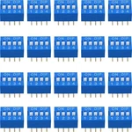 Jjhxsm 20pcs Slide Toggle Switch Dual Row 8 Pin 4 Position Pitch 2.54mm Blue.... Fixed Price $11.19.