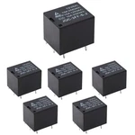 Tnisesm/6pcs Dc 12v Coil Spdt Pcb Relay 5 Pins Mini Power T73-5p-12v-bk. Fixed Price $11.88.