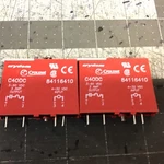New Lot Of 2 Crydom Crouzet Radial Modules Red 4 Prong 84116410 (lmp44b). Fixed Price $28.99.