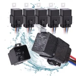 5pcs Waterproof 12v 30/40a Spdt Relay Switch Harness Set 5pin 14 Awg Hot Wires. Fixed Price $32.90.