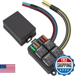 Weasch 12v Pre-wired Fuse Relay Box, 4 Relays And 6 Atc/ato Blade Fuses, 4-pin. Fixed Price $48.54.