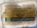 Square D, 8501-lo-80/ 8501-l0-80, 8no/8nc, 120v Ac Magnetic Relay, 8p, New!. Fixed Price $95.00.