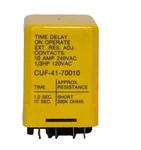 Potter + Brumfield Cuf-41-70010 Time Delay Relay 120vac, 10-pin, 1/3hp. Fixed Price $39.99.