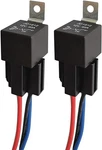 2pcs Jd1912 Car Relay Harness 12v 40a 4 Pin Spst 12awg Sockets With.... Fixed Price $10.92.