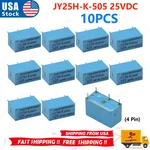 10pcs Miniature Pcb Relay 5a 250vac 4 Pins Jy-25h-k Jy25h-k-505 25vdc. Fixed Price $65.99.