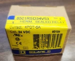 Square D 8501rsd34v53 Ser. Herm. Sealed Relay 24vdc. Fixed Price $34.99.