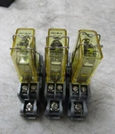 3) Idec Rhib-u Relay 12 Vdc Coil 5 Pin W/ Sh1b-05 Socket Base Lot Of 3. Fixed Price $22.49.