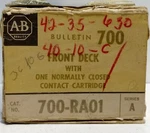 Allen-bradley 700-ra01 Front Deck Contact Cartridge. Fixed Price $116.84.