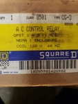Square D 8501 Cg-3 A.c. Control Relay, Series B, 120v 60 Hz *new* *original Box*. Fixed Price $70.00.