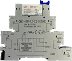 Slim Relay And Base, 24vdc Coil, 6 Amp Contact, No/nc, Din Rail Hf41f 24-zs. Fixed Price $10.50.