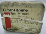 New Cutler-hammer Eaton D23mr20a Type M Relay 120v Coil. Fixed Price $19.99.