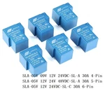 Songle Mini Power Relays Sla-05v 09v 12v 24v 48vdc-sl-a -sl-c 4/5/6pin 30a T90. Fixed Price $23.20.