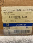 Square D 8501 Go-31 Ac Control Relay, 110/120vac Coil, Series D, 3 N.o, 1 N. C.. Fixed Price $75.00.