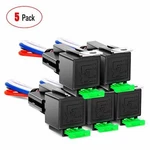 Nilight 5pack 12v 4pin Spst 30/40 Amp Auto Relay + 14awg Sockets Wires Adn Fuse. Fixed Price $16.99.