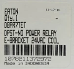 Eaton Cutler Hammer D8pr7tet Dpst No Power Relay 24 Vac Coil E Bracket Type. Fixed Price $20.00.