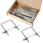 4pcs Square U-bolts 2-1/2" Inner Width, M8 X 60 100mm 304 Stainless Steel U.... Fixed Price $21.79.