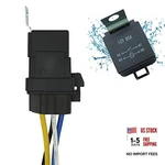 Automotive Relay, 4-pin 80/60 Amp 12v Dc Waterproof Relay With Harness, Heavy. Fixed Price $19.18.