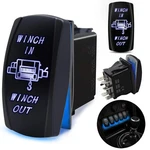 Fabood F 7 Pin Winch In/out Momentary Rocker Switch Laser On-off-on Two Led B.... Fixed Price $16.09.