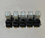 5x Pack Lot Omron Pyf14a-e 14 Pin Relay Socket W/ My4 Dc24 Ice Cube 24 Vdc. Fixed Price $39.99.