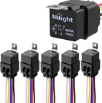 5 Pack Waterproof Relay And Harness 40/30 Amp Heavy Duty 12 Awg Tinned Copper Wi. Fixed Price $36.12.